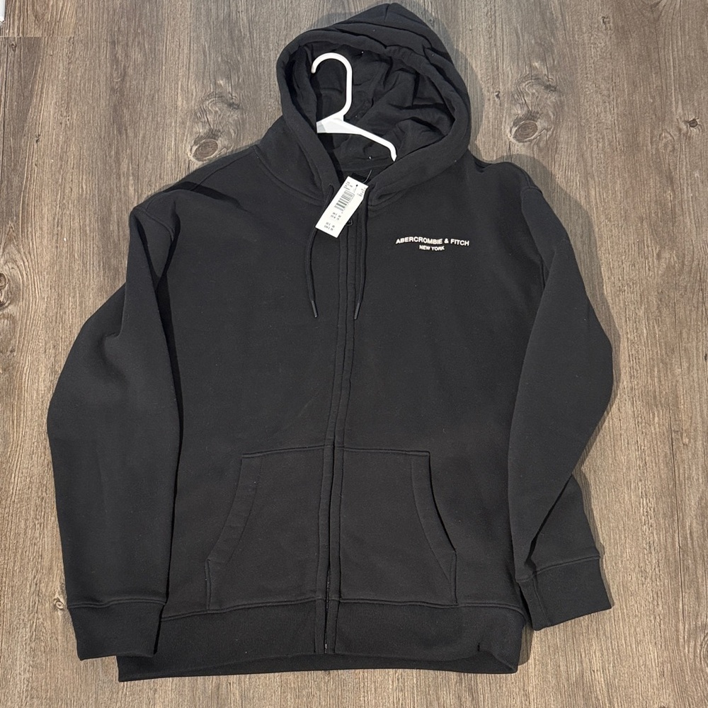 Abercrombie & Fitch Kids Black Zip-Up Hoodie